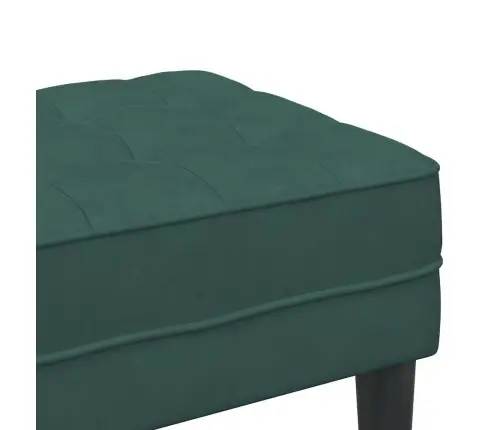 Suoliukas Su Pagalve Tamsiai Žalia 113 X 57 X 39 Cm Aksomas