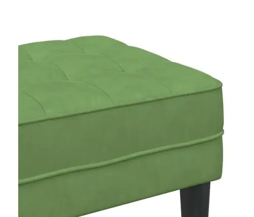 Suoliukas Su Pagalve Šviesiai Žalia 113 X 57 X 39 Cm Aksomas