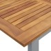 Āra Ēdamgalda Pelēks 200X90X75 Cm Tērauds Un Cietās Koksnes Akācija Vidaxl