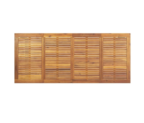 Āra Ēdamgalda Pelēks 200X90X75 Cm Tērauds Un Cietās Koksnes Akācija Vidaxl