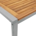 Āra Ēdamgalds Pelēks 140X80X75 Cm Tērauds Un Solidā Koksne Akācija Vidaxl