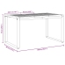 Āra Ēdamgalds Pelēks 140X80X75 Cm Tērauds Un Solidā Koksne Akācija Vidaxl