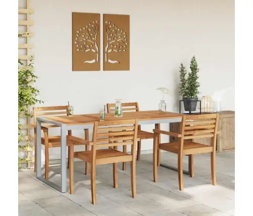Sodo Valgymo Stalas Pilka 180 X 90 X 75 Cm