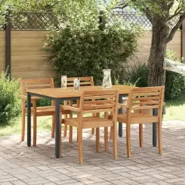 Āra Galdi Dabīga Un Melna 150 X 90 X 75 Cm Akācijas Masīvkoks Vidaxl