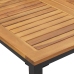 Dārza Galds 180X90X75 Cm No Cietā Akācijas Koka Un Metāla Vidaxl