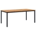 Dārza Galds 180X90X75 Cm No Cietā Akācijas Koka Un Metāla Vidaxl