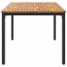 Dārza Galds 180X90X75 Cm No Cietā Akācijas Koka Un Metāla Vidaxl