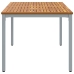 Dārza Galds 180X90X75 Cm No Masīvkoka Akācijas Un Metāla Vidaxl