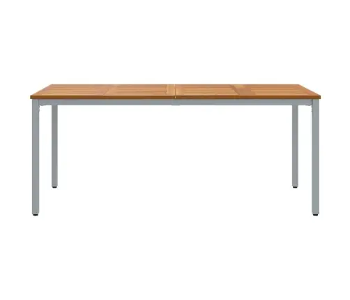 Dārza Galds 180X90X75 Cm No Masīvkoka Akācijas Un Metāla Vidaxl
