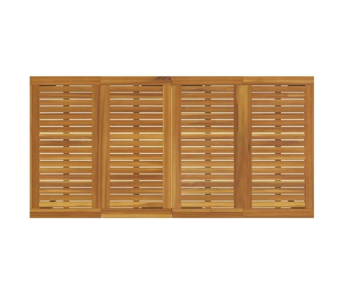 Dārza Galds 180X90X75 Cm No Masīvkoka Akācijas Un Metāla Vidaxl