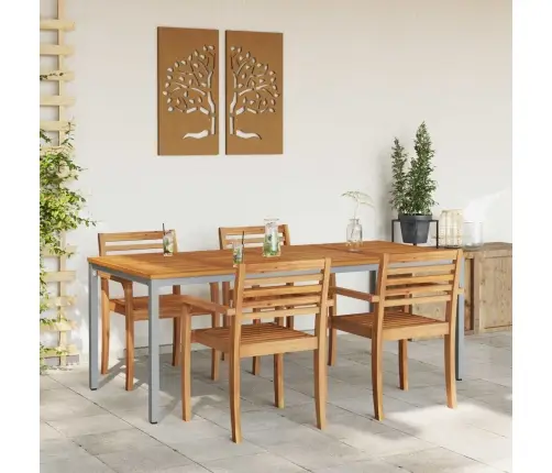 Āra Galds Dabisks Un Pelēks 200 X 90 X 75 Cm Vidaxl