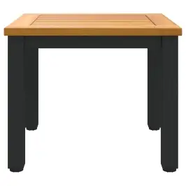 Lauko Stalai Natūralios Ir Juodos Spalvos 45 X 45 X 38 Cm