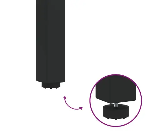 Lauko Stalai Natūralios Ir Juodos Spalvos 45 X 45 X 38 Cm