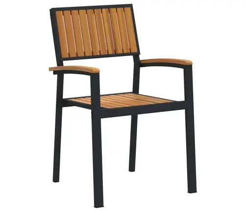 Susilankstantis Krėslas 4 Pcs Ruda 56 X 57 X 87 Cm