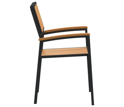 Āra Krēsli 4 Gab. Saliekami Melni Solidakācijas Un Metāla Vidaxl