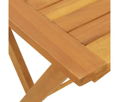 Salokāmais Dārza Galds Kvadrātveida 60X60X72 Cm Cieta Koka Akācijas Vidaxl