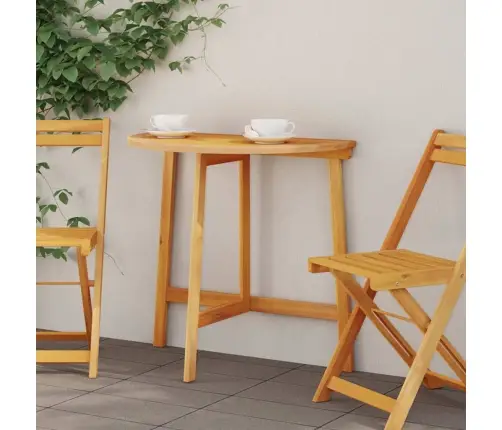 Dārza Galds Brūna 78 X 46 X 75 Cm Cietā Akācijas Koks Vidaxl