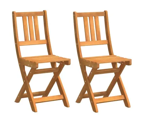 Sodo Kėdė 2 Pcs Ruda 36 X 46 X 86Cm Akacijos Medienos Masyvas