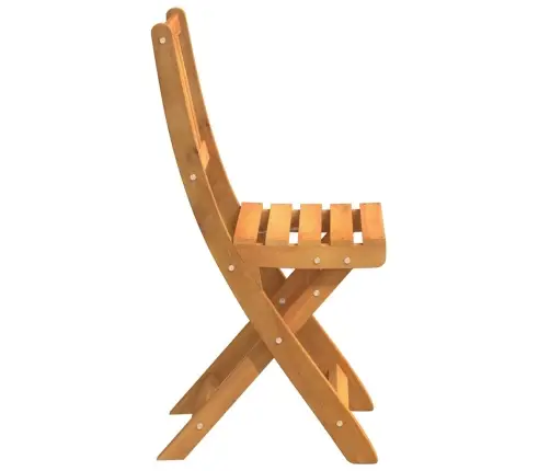 Sodo Kėdė 2 Pcs Ruda 36 X 46 X 86Cm Akacijos Medienos Masyvas