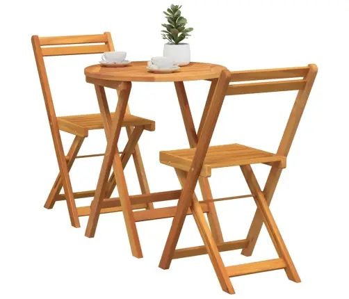 Sodo Valgomojo Komplektas Su Pagalve 3 Pcs Natūralus Aliejus