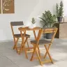 3 Vienību Saliekams Bistro Komplekts Ar Spilveniem Cietkoks Akācija Vidaxl 3 Vienību Saliekams Bistro Komplekts Ar Spilveniem Cietkoks Akācija Vidaxl