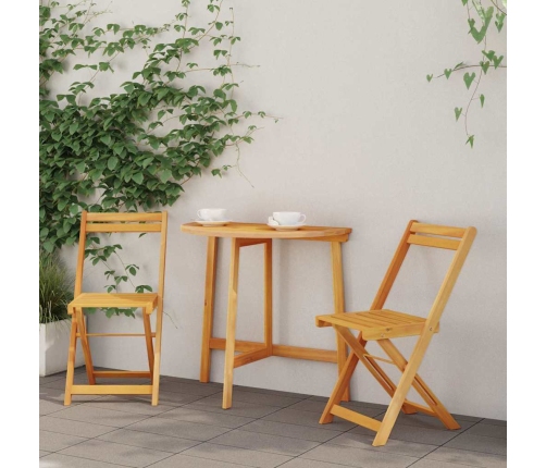 Bistrokomplekt 3 Pcs Pruun Tugev Akaatsiapuit