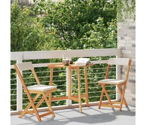 Bistrokomplekt Padjaga 3 Pcs Õlilahus Tugev Akatsiapuu