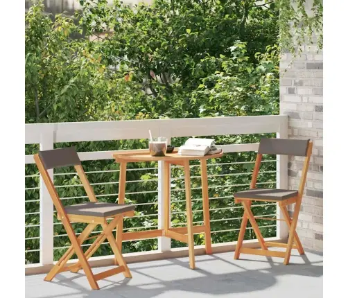 Bistro Komplektas Su Pagalve 3 Pcs Natūralus Aliejus