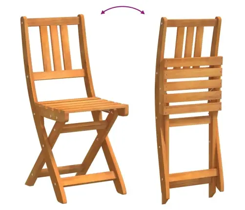 Bistro Komplektas Su Pagalve 3 Pcs Natūralus Aliejus