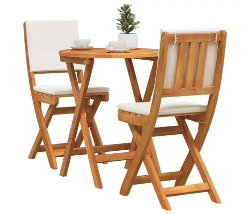 Bistro Komplektas Su Pagalve 3 Pcs Natūralus Aliejus