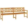 Dārza Sols 220X56X90 Cm Masīvkoks Akācija Vidaxl