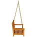 Aia Swing Pink Pruun 119 X 35 X 47Cm Akaatsiapuit