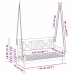 Aia Swing Pink Pruun 119 X 35 X 47Cm Akaatsiapuit