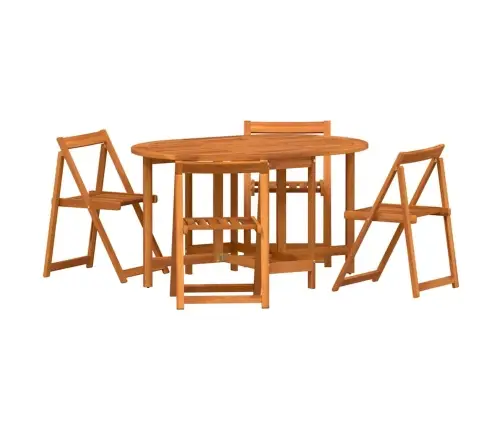 Sodo Stalas 5 Pcs Ruda 110 X 60 X 72 Cm