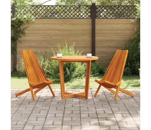 Kokkupandavad Aia Toolid 2 Pcs Pruun 56 X 69 X 84 M
