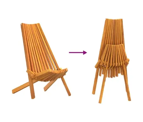 Kokkupandavad Aia Toolid 2 Pcs Pruun 56 X 69 X 84 M