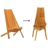 Kokkupandavad Aia Toolid 2 Pcs Pruun 56 X 69 X 84 M