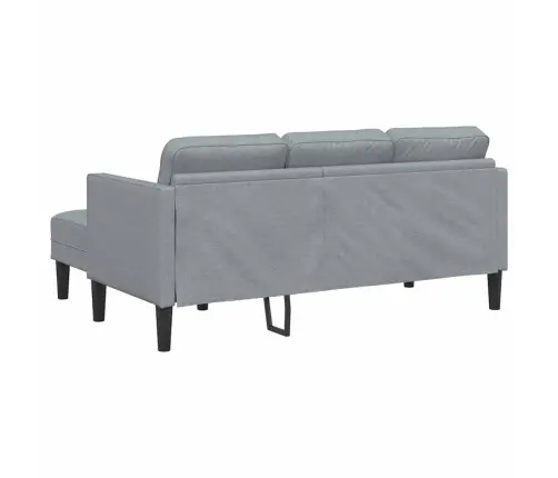 2 Daļu Dīvānu Komplekts Ar Spilveniem Gaiši Pelēkā Audumā Vidaxl