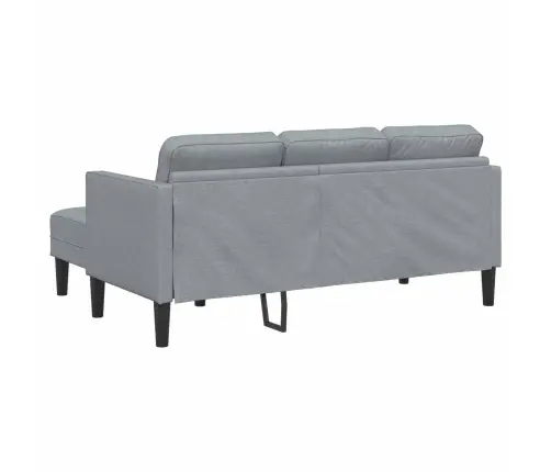 2 Daļu Dīvānu Komplekts Ar Spilveniem Gaiši Pelēkā Audumā Vidaxl