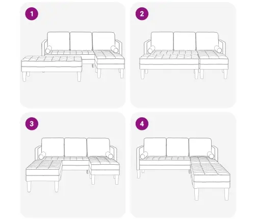 Diivanikomplekt Padjaga 2 Pcs Helehall Polüester