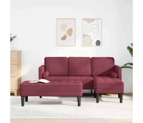 2 Daļu Dīvānu Komplekts Ar Spilveniem Borda Audumā Vidaxl