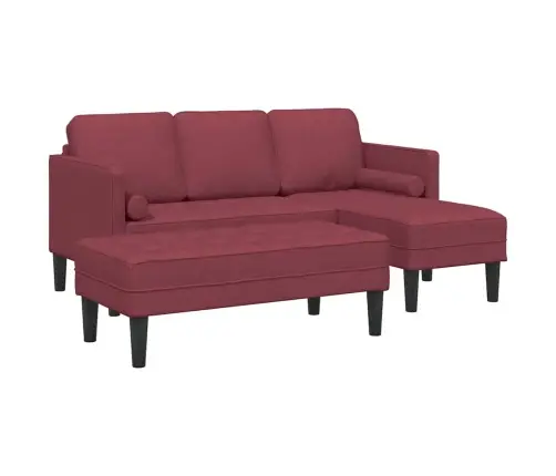 2 Daļu Dīvānu Komplekts Ar Spilveniem Borda Audumā Vidaxl