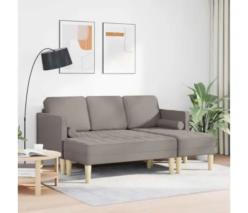 Dīvānu Komplekts 2 Pcs Tumši Pelēka 173 X 131 X 67 Cm Audums Vidaxl