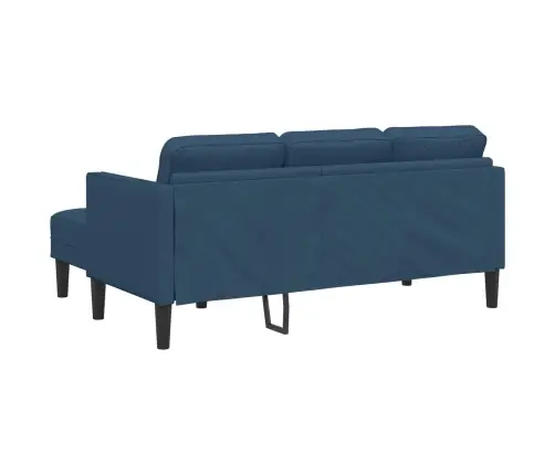 Dīvānu Komplekts 2 Pcs Zila 173 X 131 X 67 Cm Audums Vidaxl