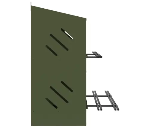 Vistu Ligzdošanas Kaste Ar 8 Nodalījumiem Olīvzaļa Metāla Vidaxl