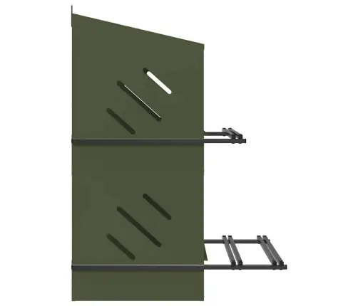 Vistu Ligzdošanas Kaste Ar 4 Nodalījumiem Olīvzaļa Metāla Vidaxl