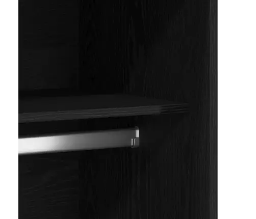 Spinta Juoda Ąžuolo 100 X 50 X 200 Cm Apdirbta Mediena