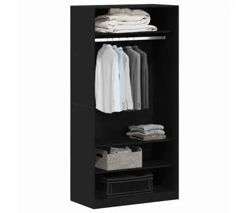 Spinta Juoda Ąžuolo 100 X 50 X 200 Cm Apdirbta Mediena