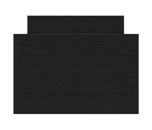 Gultas Rāmis Bez Matrača Melns Ozols 75X190 Cm Inženierijas Koks Vidaxl