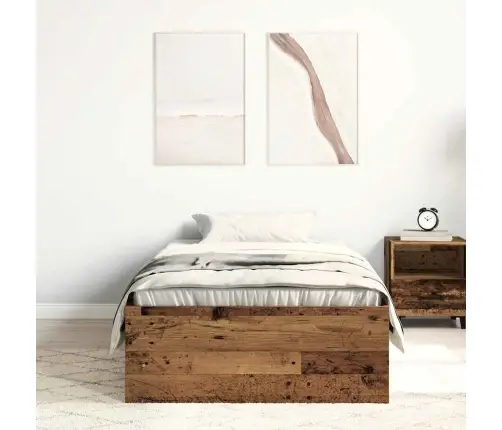 Voodiraam Ilma Madratsita, Vana Puit 75X190 cm Tehispuit